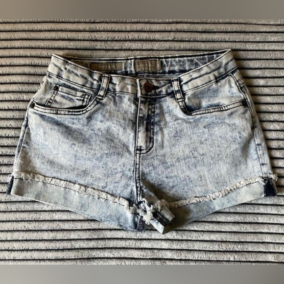 Lucky Brand Girl Stretch Indingo Marble Riley Shorts Size 16 - Picture 1 of 2
